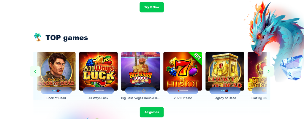 IceCasino, promotions page, IceCasino promotions page listing a no deposit bonus for new accounts